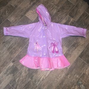 Adorable Little girls purple raincoat
